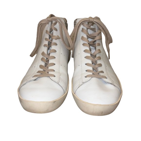 Like new GOLA Nova High Safari White Cheetah High Top Shoes Size 8 - Picture 4 of 11